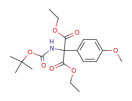 2-<i>tert</i>-butoxycarbonylamino-2-(4-methoxy-phenyl)-malonic acid diethyl ester