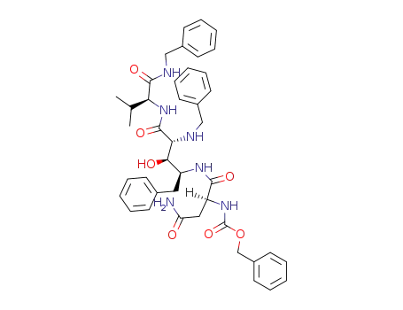 benzyl [(2S)-4-amino-1-{[(2S,3R,4R)-4-(benzylamino)-5-{[(2S)-1-(benzylamino)-3-methyl-1-oxobutan-2-yl]amino}-3-hydroxy-5-oxo-1-phenylpentan-2-yl]amino}-1,4-dioxobutan-2-yl]carbamate (non-preferred name)