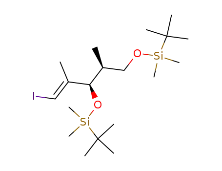 (E)-(3R,4S)-3,5-Bis-(tert-butyl-dimethyl-silanyloxy)-1-iodo-2,4-dimethyl-pent-1-ene