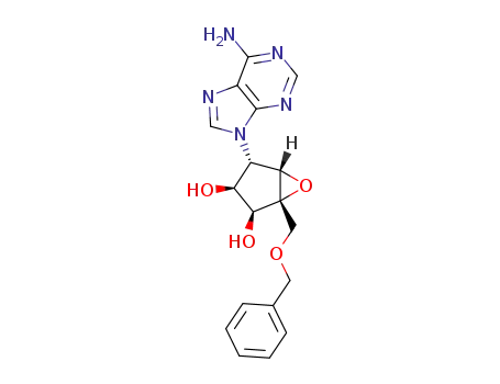 (1S,2S,3S,4S,5S)-(-)-4-(6-amino-purin-9-yl)-1-benzyloxymethyl-6-oxa-bicyclo[3.1.0]hexane-2,3-diol