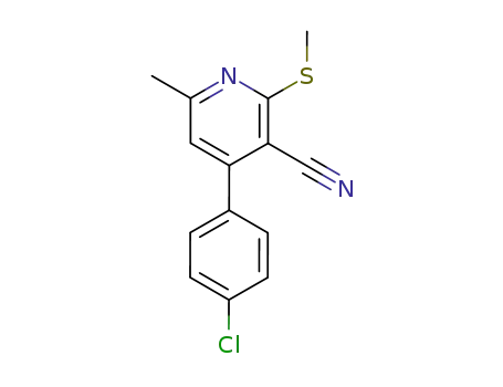 4-(4-chloro-phenyl)-6-methyl-2-methylsulfanyl-nicotinonitrile