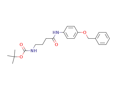 [3-(4-benzyloxy-phenylcarbamoyl)-propyl]-carbamic acid <i>tert</i>-butyl ester
