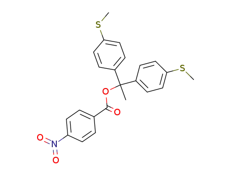 1,1-bis(p-methylthiophenyl)ethyl p-nitrobenzoate