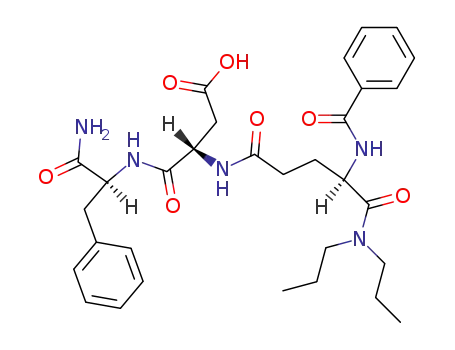 (S)-3-((R)-4-Benzoylamino-4-dipropylcarbamoyl-butyrylamino)-N-((S)-1-carbamoyl-2-phenyl-ethyl)-succinamic acid