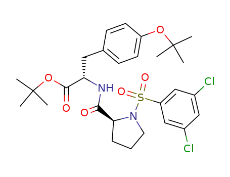 3-(4-<i>tert</i>-butoxy-phenyl)-2-{[1-(3,5-dichloro-benzenesulfonyl)-pyrrolidine-2-carbonyl]-amino}-propionic acid <i>tert</i>-butyl ester