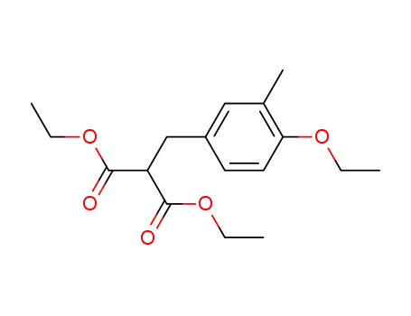 Molecular Structure of 355409-62-0 ((3-methyl-4-ethoxybenzyl)malonic acid diethyl ester)