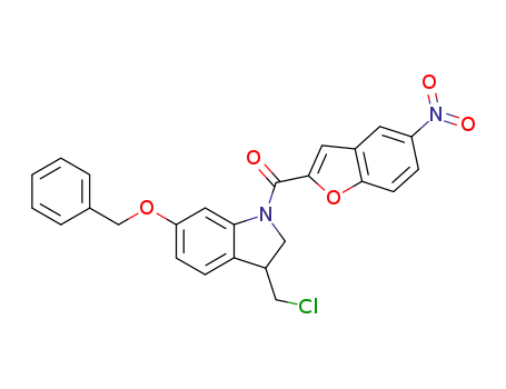 (6-benzyloxy-3-chloromethyl-2,3-dihydro-indol-1-yl)-(5-nitro-benzofuran-2-yl)-methanone