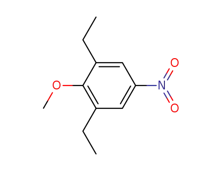 Molecular Structure of 401514-25-8 (Benzene, 1,3-diethyl-2-methoxy-5-nitro- (9CI))