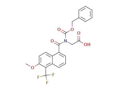 N-<<6-methoxy-5-(trifluoromethyl)-1-naphthalenyl>carbonyl>-N-(benzyloxycarbonyl)glycine