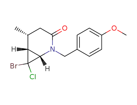(1S,5R,6R)-7-bromo-7-chloro-2-(4-methoxybenzyl)-5-methyl-2-azabicyclo[4.1.0]heptan-3-one