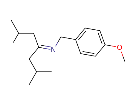 Molecular Structure of 588708-15-0 (N-(4-methoxybenzyl)-2,6-dimethyl-4-heptanimine)