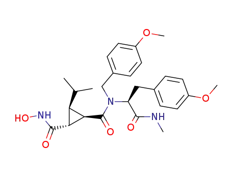 N-<(1R-(1α,2β,3α))-2-(hydroxycarboxamido)-3-(2-propyl)cyclopropanoyl>-N'-(p-methoxyphenylmethyl)-O-methyl-L-tyrosine-N-methylamide