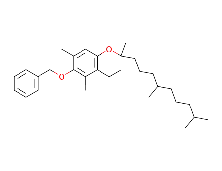Molecular Structure of 170728-14-0 (6-benzyloxy-2-(4,8-dimethylnonanyl)-2,5,7-trimethylchroman)
