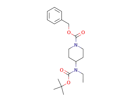 1-Piperidinecarboxylic acid,
4-[[(1,1-dimethylethoxy)carbonyl]ethylamino]-, phenylmethyl ester