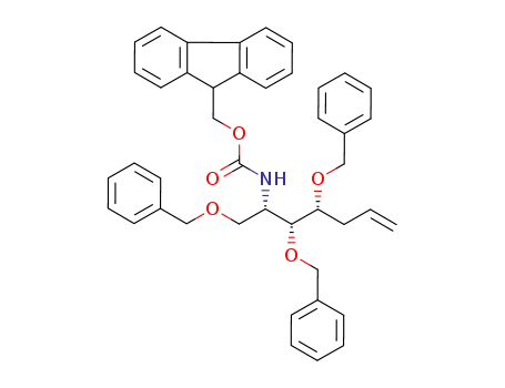 ((1S,2R,3R)-2,3-Bis-benzyloxy-1-benzyloxymethyl-hex-5-enyl)-carbamic acid 9H-fluoren-9-ylmethyl ester