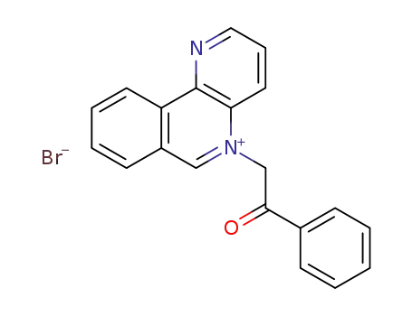 5-phenacyl-1,5-benzo<h>naphthyridinium bromide