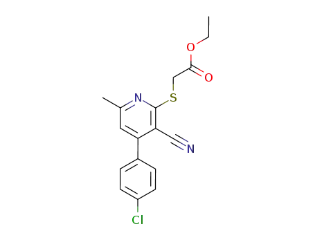 [4-(4-chloro-phenyl)-3-cyano-6-methyl-pyridin-2-ylsulfanyl]-acetic acid ethyl ester