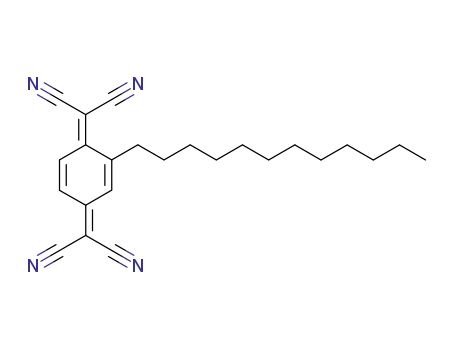 Molecular Structure of 105314-21-4 (Propanedinitrile, 2,2'-(2-dodecyl-2,5-cyclohexadiene-1,4-diylidene)bis-)