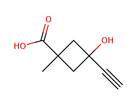 시클로부탄카르복실산, 3-에티닐-3-히드록시-1-메틸-, 트랜스-(9CI)