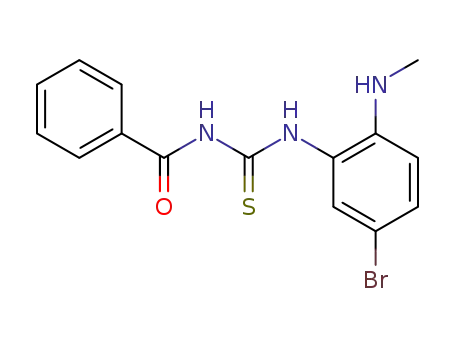 1-benzoyl-3-(5-bromo-2-methylamino-phenyl)-thiourea