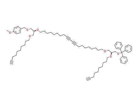 1-{(S)-3-Dec-9-ynyloxy-2-[20-((S)-2-dec-9-ynyloxy-3-trityloxy-propoxy)-icosa-9,11-diynyloxy]-propoxymethyl}-4-methoxy-benzene