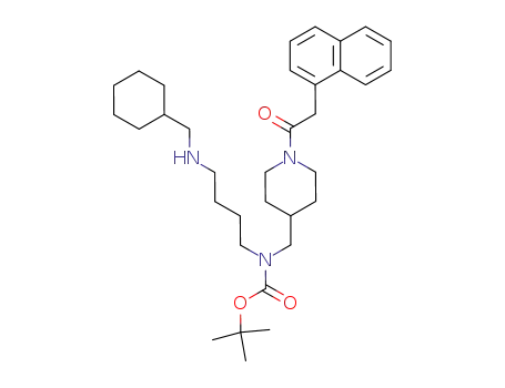 [4-(cyclohexylmethyl-amino)-butyl]-[1-(naphthalen-1-yl-acetyl)-piperidin-4-ylmethyl]-carbamic acid <i>tert</i>-butyl ester