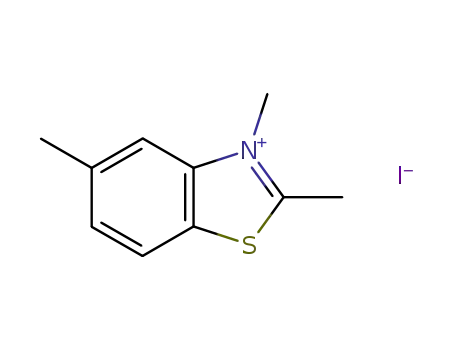 Molecular Structure of 42474-70-4 (Benzothiazolium, 2,3,5-trimethyl-, iodide)