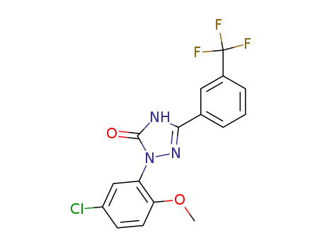 2(5-Chloro-2-methoxyphenyl)-2,4-dihydro-5-[3-(trifluoromethyl)phenyl]-3H-1,2,4-triazol-3-one
