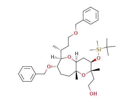 2-[(2S,3R,4aS,6R,7S,9aR)-7-Benzyloxy-6-((R)-3-benzyloxy-1-methyl-propyl)-3-(tert-butyl-dimethyl-silanyloxy)-2,9a-dimethyl-octahydro-1,5-dioxa-benzocyclohepten-2-yl]-ethanol