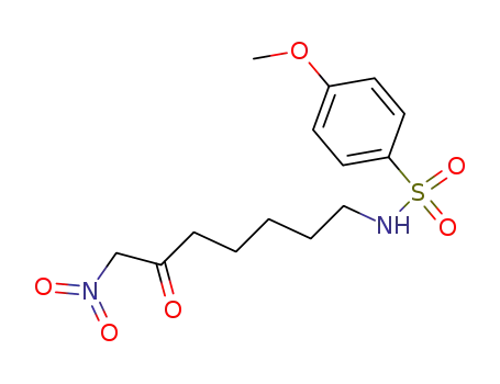 Benzenesulfonamide, 4-methoxy-N-(7-nitro-6-oxoheptyl)-