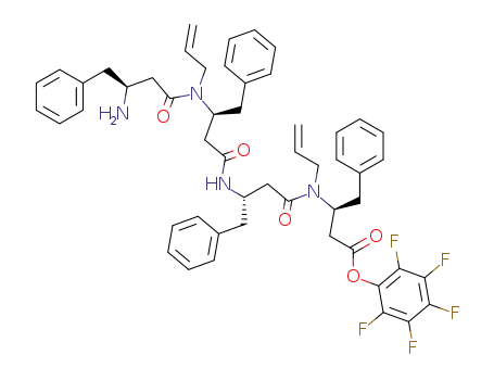 H-β<sup>3</sup>-hPhe-N-allyl-β<sup>3</sup>-hPhe-β<sup>3</sup>-hPhe-N-allyl-β<sup>3</sup>-hPhe-OC6F5