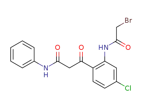 3-[2-(2-bromo-acetylamino)-4-chloro-phenyl]-3-oxo-<i>N</i>-phenyl-propionamide