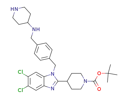 4-{5,6-dichloro-1-[4-(piperidin-4-ylaminomethyl)-benzyl]-1<i>H</i>-benzoimidazol-2-yl}-piperidine-1-carboxylic acid <i>tert</i>-butyl ester