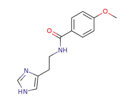 Molecular Structure of 149298-61-3 (Benzamide, N-[2-(1H-imidazol-4-yl)ethyl]-4-methoxy-)