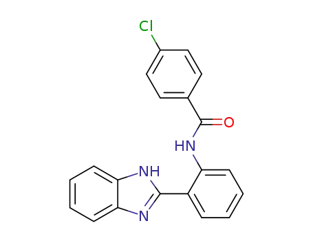 Molecular Structure of 313480-92-1 (Benzamide, N-[2-(1H-benzimidazol-2-yl)phenyl]-4-chloro-)