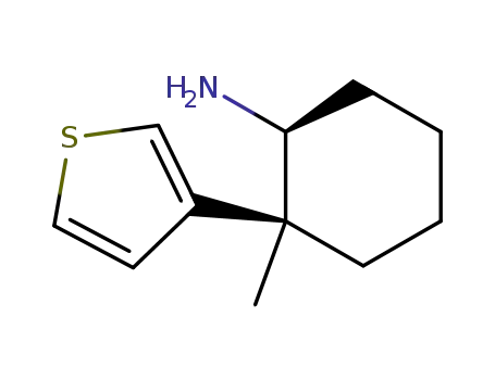 (+)-cis-2-Methyl-2-(3-thienyl)-1-cyclohexylamin