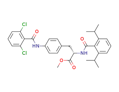 L-Phenylalanine,
N-[2,6-bis(1-methylethyl)benzoyl]-4-[(2,6-dichlorobenzoyl)amino]-,
methyl ester