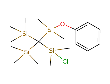{[(chloro-dimethyl-silanyl)-bis-trimethylsilanyl-methyl]-dimethyl-silanyloxy}-benzene