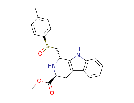 1H-Pyrido[3,4-b]indole-3-carboxylic acid,  2,3,4,9-tetrahydro-1-[[(R)-(4-methylphenyl)sulfinyl]methyl]-, methyl ester,  (1S,3S)-