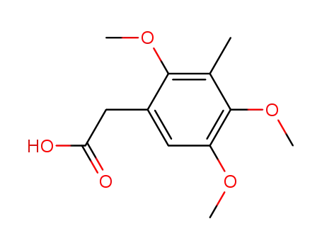 Molecular Structure of 478303-36-5 ((2,4,5-trimethoxy-3-methylphenyl)acetic acid)