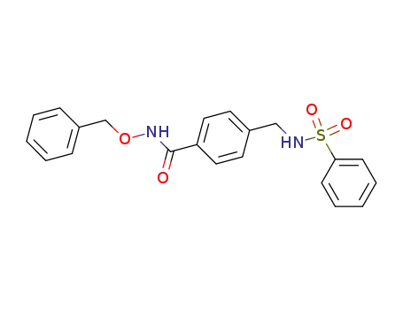 Molecular Structure of 591217-95-7 (Benzamide, N-(phenylmethoxy)-4-[[(phenylsulfonyl)amino]methyl]-)