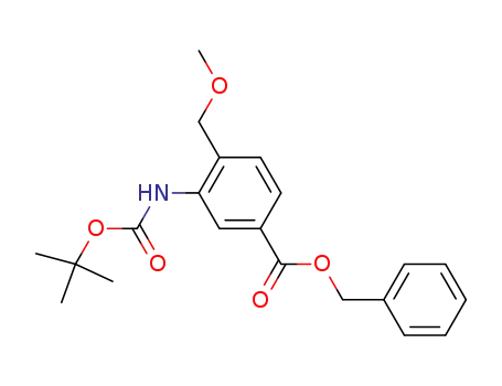 benzyl 3-[(tert-butyloxycarbonyl)amino]-4-(methoxymethyl)benzoate