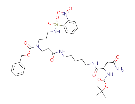 N-[N<sup>α</sup>-(tert-butoxycarbonyl)-L-asparaginyl]-N'-[7-((2-nitrobenzenesulfonyl)amino)-4-(benzyloxycarbonyl)-4-azaheptanoyl]-1,5-diaminopentane