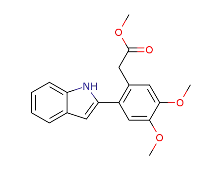 Molecular Structure of 278801-03-9 (2-[(2'-methylcarboxyethyl-4',5'-dimethoxy)phenyl]indole)