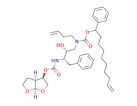But-3-enyl-{(2R,3S)-3-[(3R,3aS,6aR)-(hexahydro-furo[2,3-b]furan-3-yl)oxycarbonylamino]-2-hydroxy-4-phenyl-butyl}-carbamic acid 1-phenyl-dec-9-enyl ester
