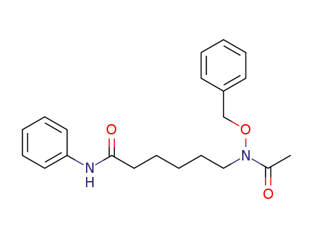 Molecular Structure of 871566-46-0 (6-(acetyl-benzyloxy-amino)-hexanoic acid phenylamide)