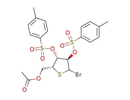 5-O-acetyl-1-bromo-2,3-di-O-p-toluenesulfonyl-4-thio-D-xylofuranose