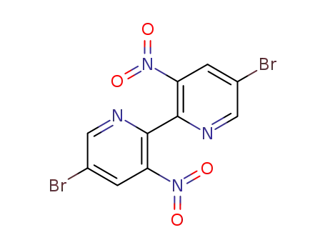 Molecular Structure of 321844-96-6 (5,5'-dibromo-3,3'-dinitro-[2,2']bipyridinyl)
