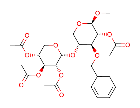 methyl 2-O-acetyl-3-O-benzyl-4-O-(2,3,4-tri-O-acetyl-α-D-xylopyranosyl)-β-D-xylopyranoside