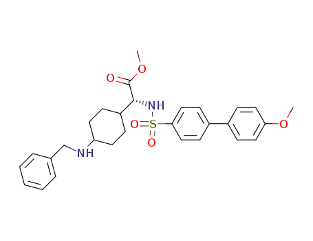 Methyl (R)-N-{[4'-Methoxy-(1,1'-biphenyl)-4-yl]-sulfonyl}-amino-[4-(N-benzyl-amino)-cyclohex-1-yl]-acetate